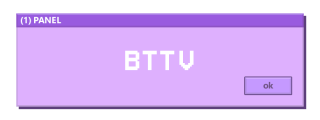 BTTV Panel from Cute Retro Windows Panels Theme.